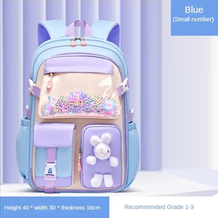 Grunnskole Skolesekk Jenter Skolesekk Lett Barneryggsekk Kawaii Vanntett Skolesekk