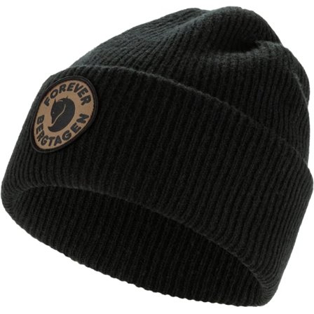 Fjällräven Bergtagen Forever Wool Beanie in Black, Ull