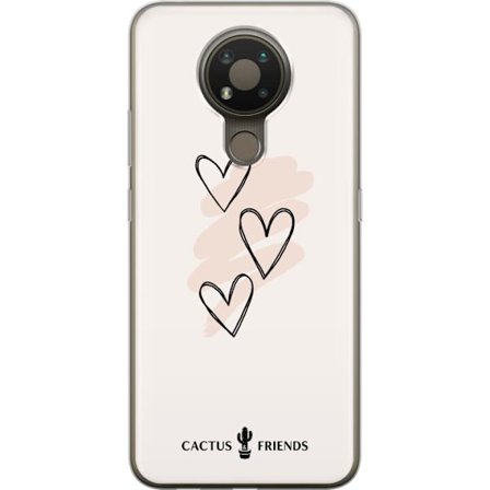 Yhteensopiva Puhelinkuori Nokia Nokia 3.4 Cactus and Friends - Soft Romance Sketch