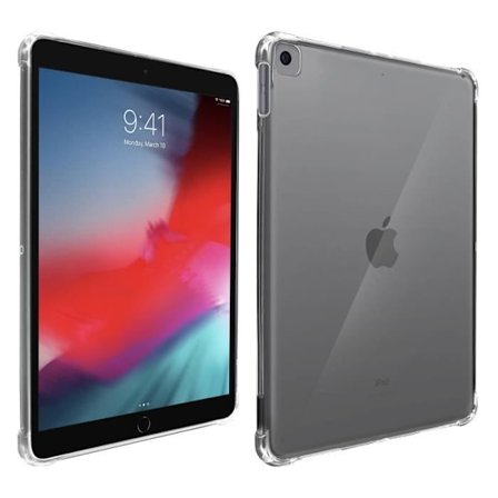 Coque - AVIZAR - iPad 2019 10.2 / Air 2019 - Flexible Silikon - Genomskinlig - Förstärkta hörn