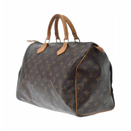 Louis Vuitton Vintage, Pre-owned Speedy 35 Monogram Handbag Bruin, Dames, Maat:ONE Size