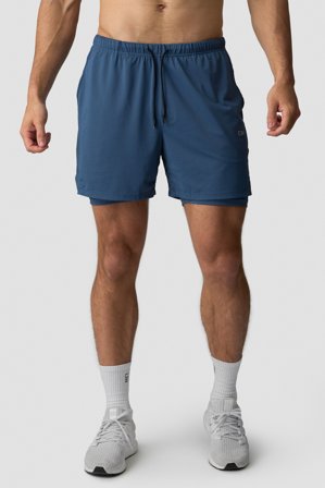 ICANIWILL - Stride 2-in-1 Shorts Dusty Twilight Blue - Kortbyxor - Herr - Träningskläder från ICIW