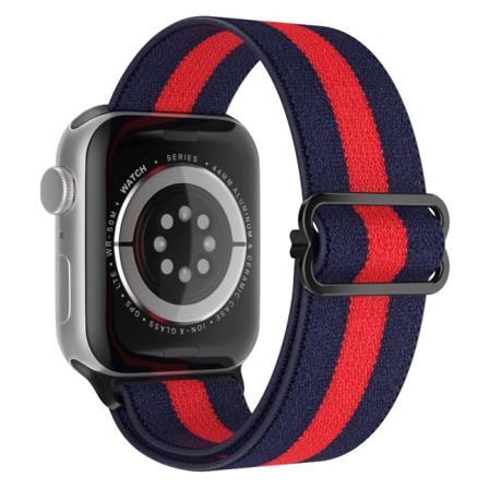 Apple Watch kompatibelt Nylon armband BLÅ/RÖD/BLÅ 38/40/41 mm Blue one size
