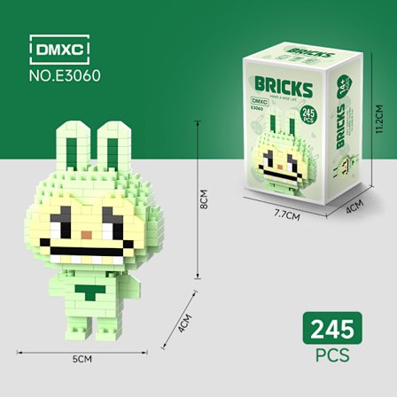 labub små partikler labub blokk tegneserie dukker sammensatte leker små pyntegjenstander