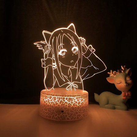 Anime Led Natlampe Kærlighed er Krig til Soveværelses Dekoration Lys Batteridrevet Fødselsdagsgave Manga Lampe Kærlighed er Krig