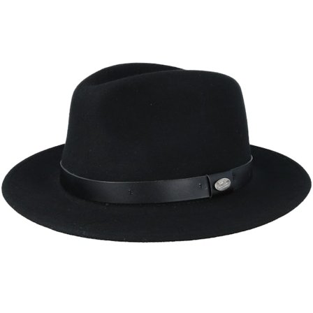 Headzone - Sort fedora Hat - Black Fedora @ Hatstore