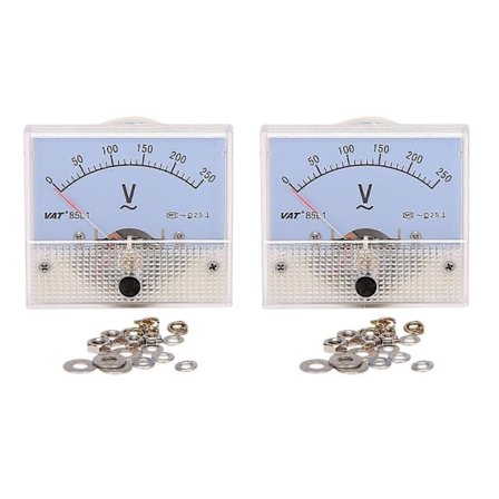 Pointer AC Voltmeter Panel Volt-Voltmeter Tester Måler Gauge AC 0 - 250V til CNC Maskinværktøj, Ins