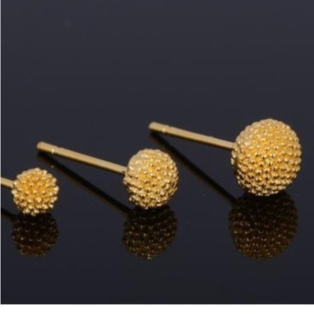 Silverörhänge GULD ett par