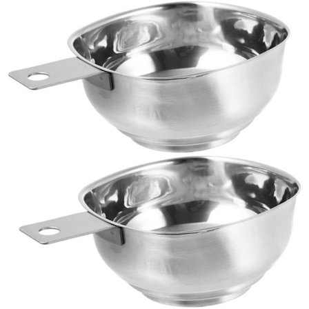 Funnel Kitchen Syltetøy Trakt Rustfritt Stål, 2-Delt Rustfritt Stål Kjøkkentrakt med Bred Munn, For Fylling av Væsker, Krydder, Bønnepasta