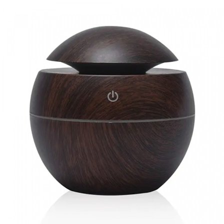 Herzberg Luftfuktare Aroma Oil Diffuser Mörk trä