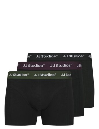 Jacsoho Solid Trunks 3 Pack Jnr Sn Black Jack & J S