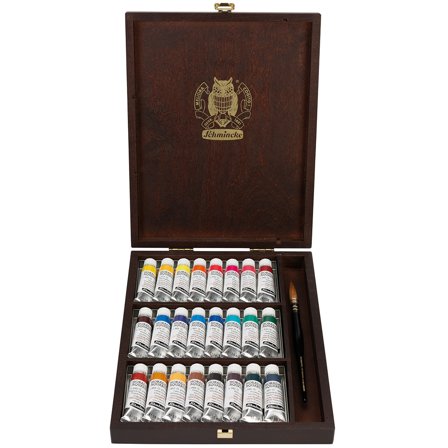 Schmincke Horadam Aquarell Wooden Box 24x15 ml