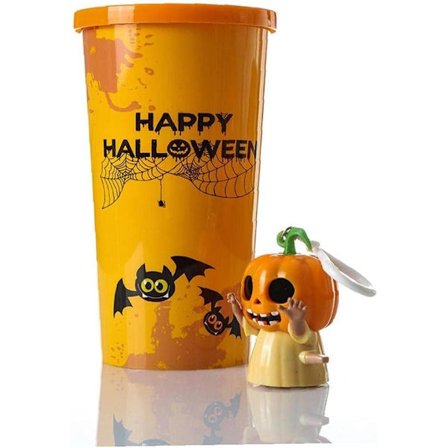 Halloween Gresskar Halmkopp Halloween Mekanisk Nøkkelring Halmkopp Halloween Morsom Gresskar Drikke