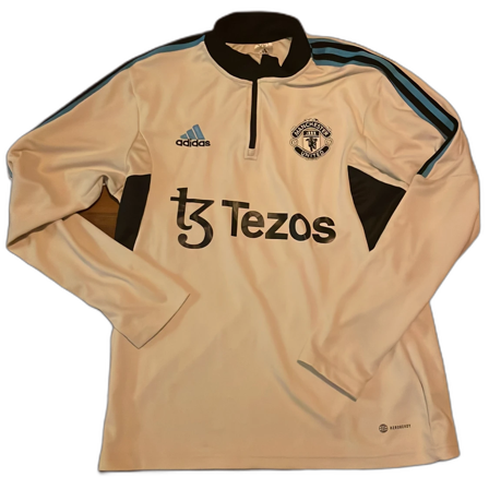 Vit långärmad Manchester United tröja från Adidas