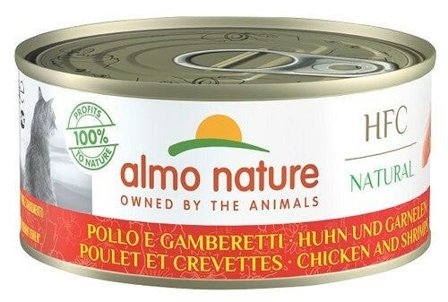 Almo Nature HFC Natural Cibo Umido Pollo E Gamberetti Per Gatti