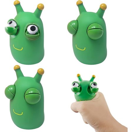 3-pack Squeeze Leksaker, Söta Pop Eyes Stress Reliever Leksaker, Skrivbord Squeeze Stress Leksaker, Mini Soft Squeeze Toys, Pop Eyes Squeeze Toys