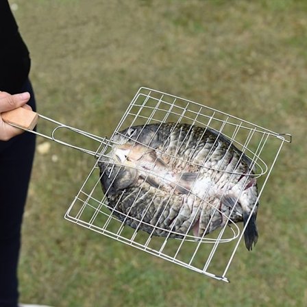 Utomhusgrilltillbehör Grillning Fisk Grillnät