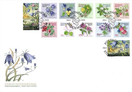Sverige - National blomster - Førstedagskuvert