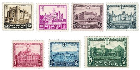 Belgien 1932 - OBP 308-14 - Ubrugt