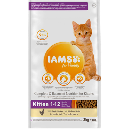 Iams - forality Cat Kitten Chicken Purple 3 kg - Katt - Kattefôr & kattemat - Tørrfôr for katt - ZOO.no