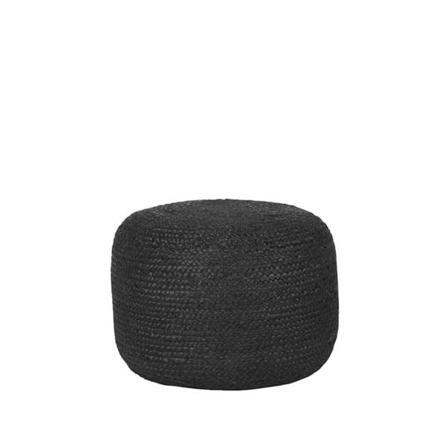 Label51 Sittpuff Jute 50x35 Cm Svart Svart