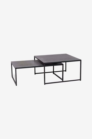 Hillerstorp - Set Bord Jet Set - Svart - Soffbord utomhus - Från Homeroom