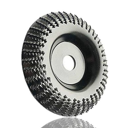 Effektiv træformningsskive, slibeskive med wolframcarbidtænder, vinkelsliberfastgørelse, alsidig slibning til hurtig fjernelse og formning af træ