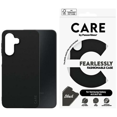 CARE by PanzerGlass Fearlessly Fashionable Etui til Samsung Galaxy M17 5G / A17 / A17 5G - Sort