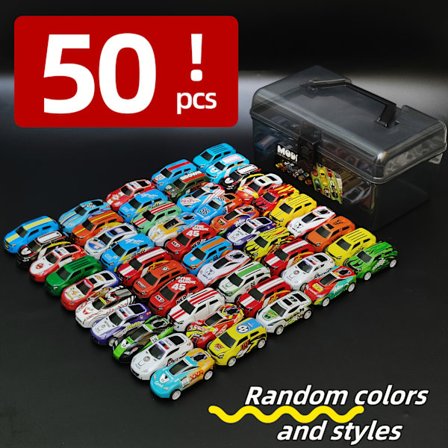 30/50 kpl rautainen autosetti, musta läpinäkyvä säilytyslaatikko, täydellinen lahjojen säilytykseen, lahjakoristeluun ja Halloween-lahjaksi [YJD]