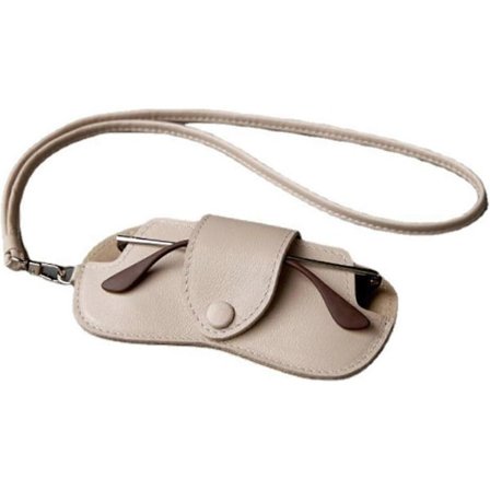 Beskyttende Brilleetui Slim - Blød Brillepose, Ultra Slim Klem Top PU