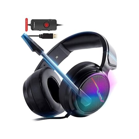 Xbox One Headset Ps4 Headset Gaming Headset med LED-belysning 3,5 mm Stereo Surround Gaming Headset YEMAESRE