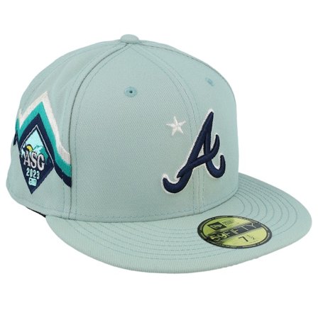 New Era - MLB Vert fitted Casquette - Atlanta Braves 59FIFTY MLB ASG 23 Workout & Game Mint Fitted @ Hatstore