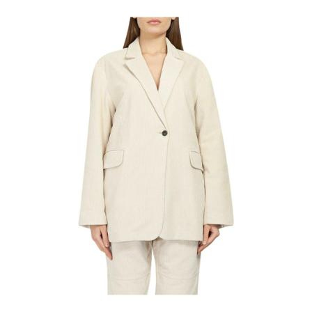 Birgitte Herskind, Corduroy ribbed blazer jacket Beige, Dames, Maat:S