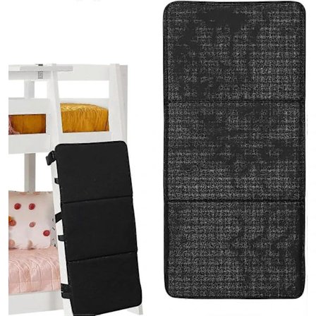 Vadderad stege för våningssäng, säkerhetsstege för våningssängar, vadderat stegskydd