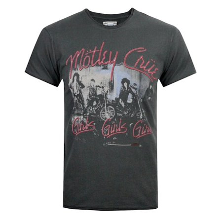 Amplified Mens Girls Girls Girls Motley Crue T-Shirt M Charcoal