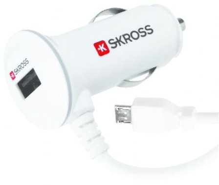 SKROSS Midget USB Car Charger PLUS bilstrømadapter - USB, Micro-USB type B