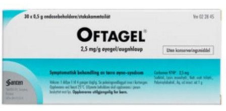 Oftagel øyegel 2,5mg/g endos