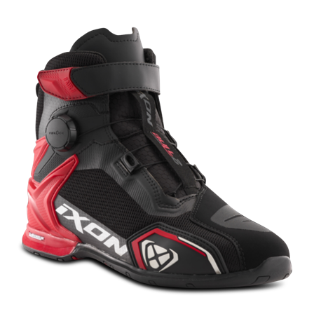 Scarpe Moto Ixon Bull 2 Air Nero/Bianco/Rosso 44
