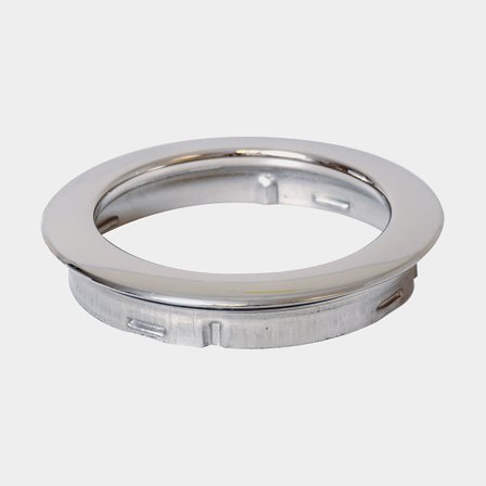 Aro frontal KUS, Ø85 mm, para montaje enrasado, acero inoxidable