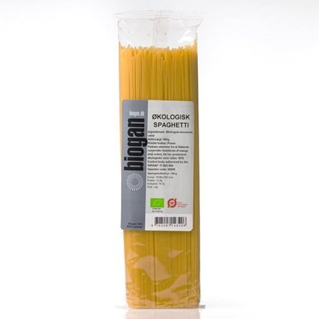Biogan Spaghetti Ø 500 g, Helse & Madvarer, Pasta, Ris & Bælgfrugter, Pasta & Nudler