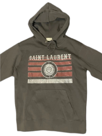 Grå Saint Laurent hoodie