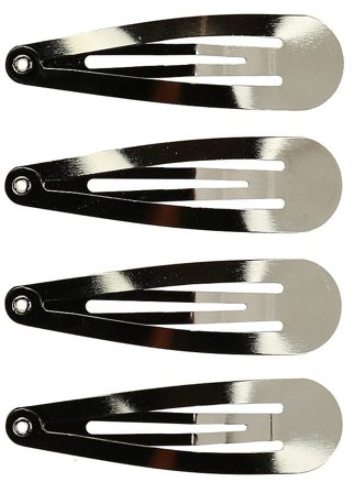 Senze Knækspænder 4 stk Rhodium, Hår, Hårpynt, Hårspænder