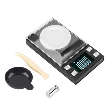 0,001 g høypresisjon bærbar mini-LCD digital elektronisk vekt for vekting av smykker Gullpiller 20 g/0,001 g