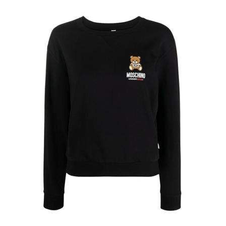 Moschino Round-neck Strik Sort, Dame