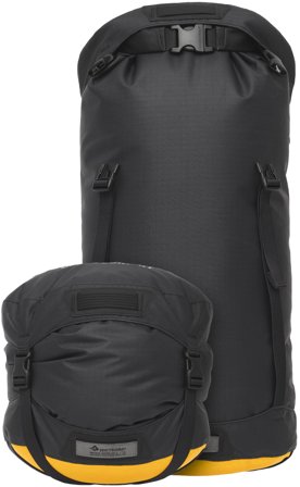 Sea to Summit Eco Evac Compression Drybag Hd kuivapussi, 20L, musta - Kuivapussit & Pakkaussäkit