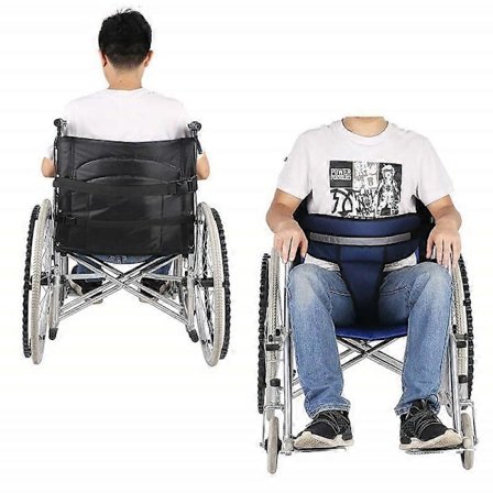 1 st Rullstolssäkerhetsbälte Bäcken Buk Perinealbälte för Rullstolar Stolar One Size