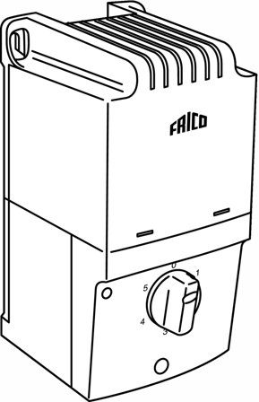 Frico RE3 Varvtalsregulator 5-stegs, Värme