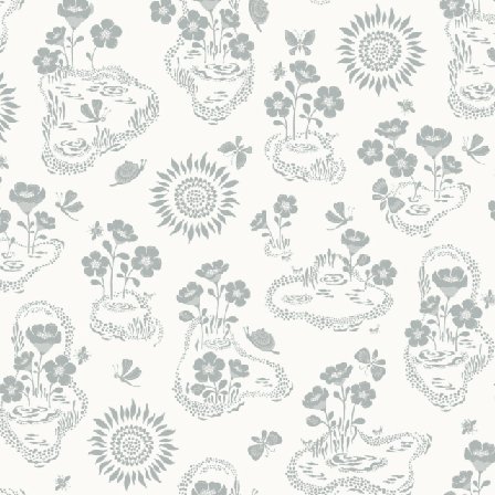 Littlephant Löpmetertyg Linne - Midsummer Morning Tyg metervara Unisex Vit