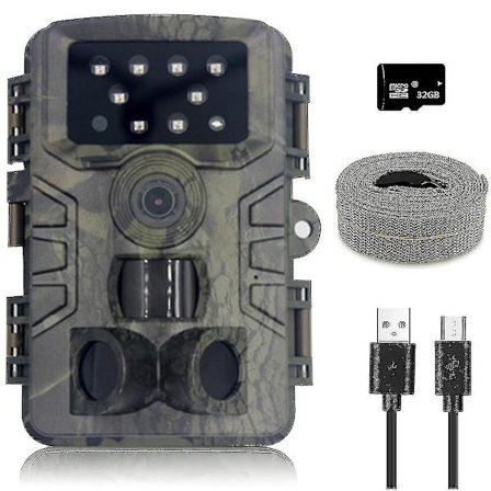 Riistakamera, laajakulmainen liiketunnistin, uusin sensori, näkymälaukaisuaika, riistakamera ilman hehkua ja vedenpitävä villieläinten seurantaan