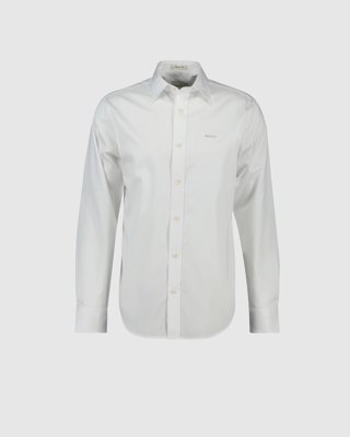 GANT - Regular fit satengskjorte til herre white